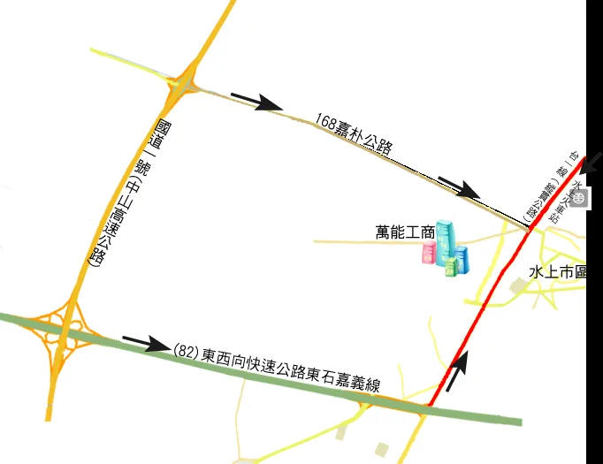 萬能工商交通位置圖 1